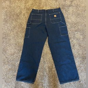 Mens Carhartt Blue Jeans size 38x32